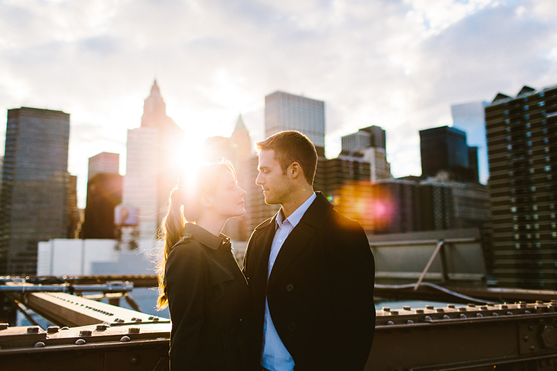 Brooklyn Bridge New York City Engagement Shoot(2)